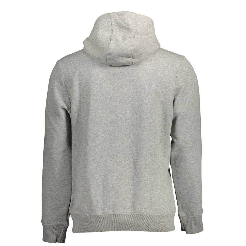 Napapijri Gray Cotton Men's Hoodie