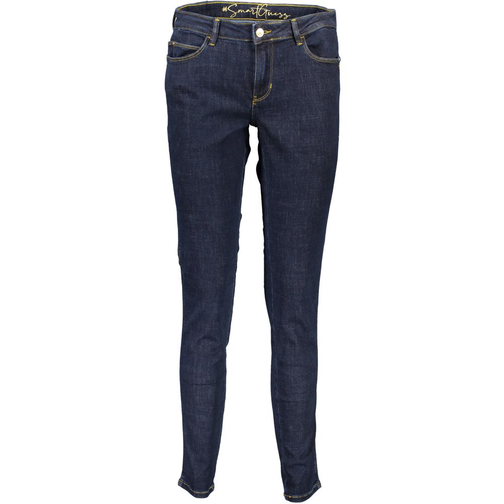Guess Jeans Blu Recycled Cotton Donna Jeans