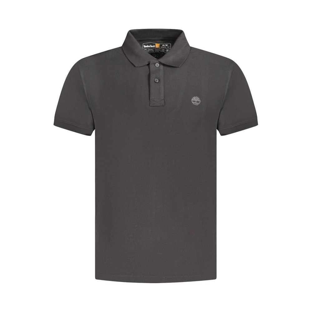 Timberland Black Cotton Men's Polo Shirt
