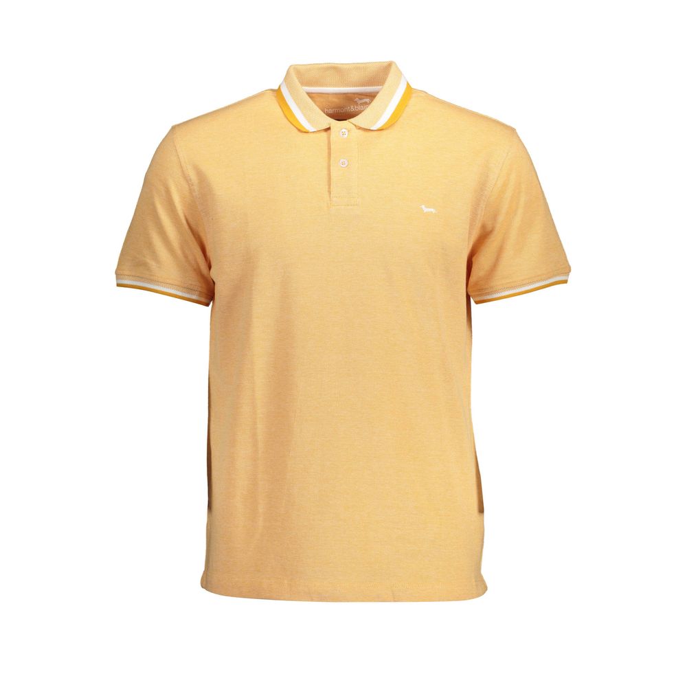 Harmont & Blaine Arancione Cotton Men Polo