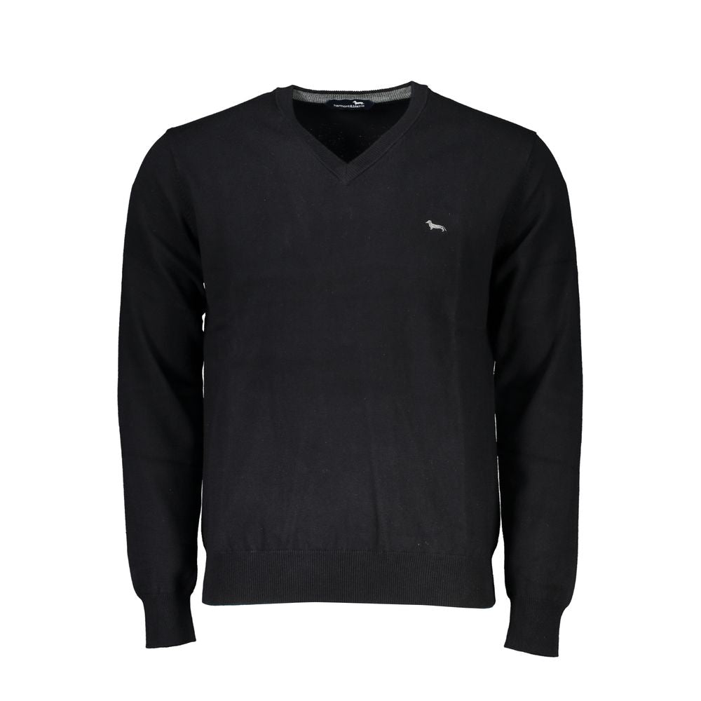 Harmont & Blaine Black Cotton Men Sweater