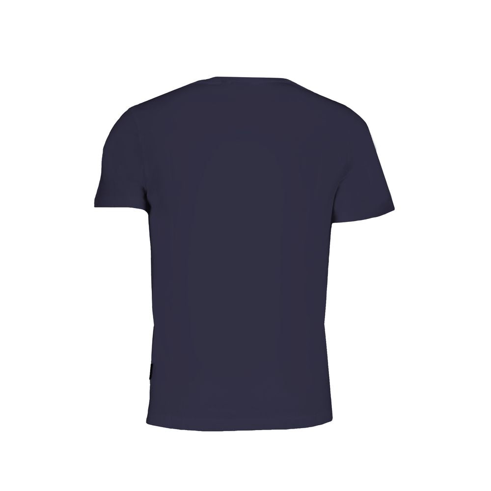 Napapijri Blue Organic Cotton Men T-Shirt