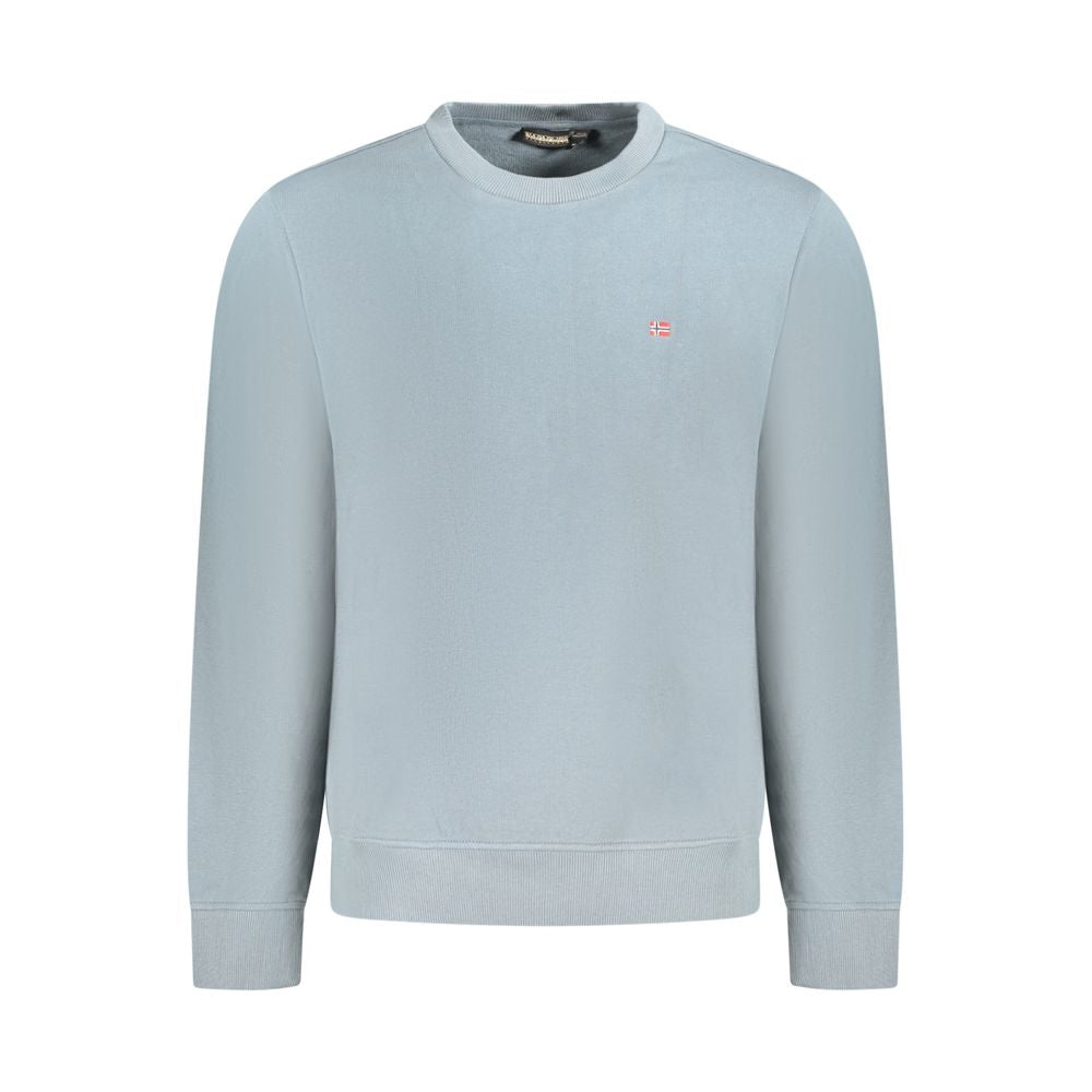 Napapijri Grigio Cotton Men Sweatshirt