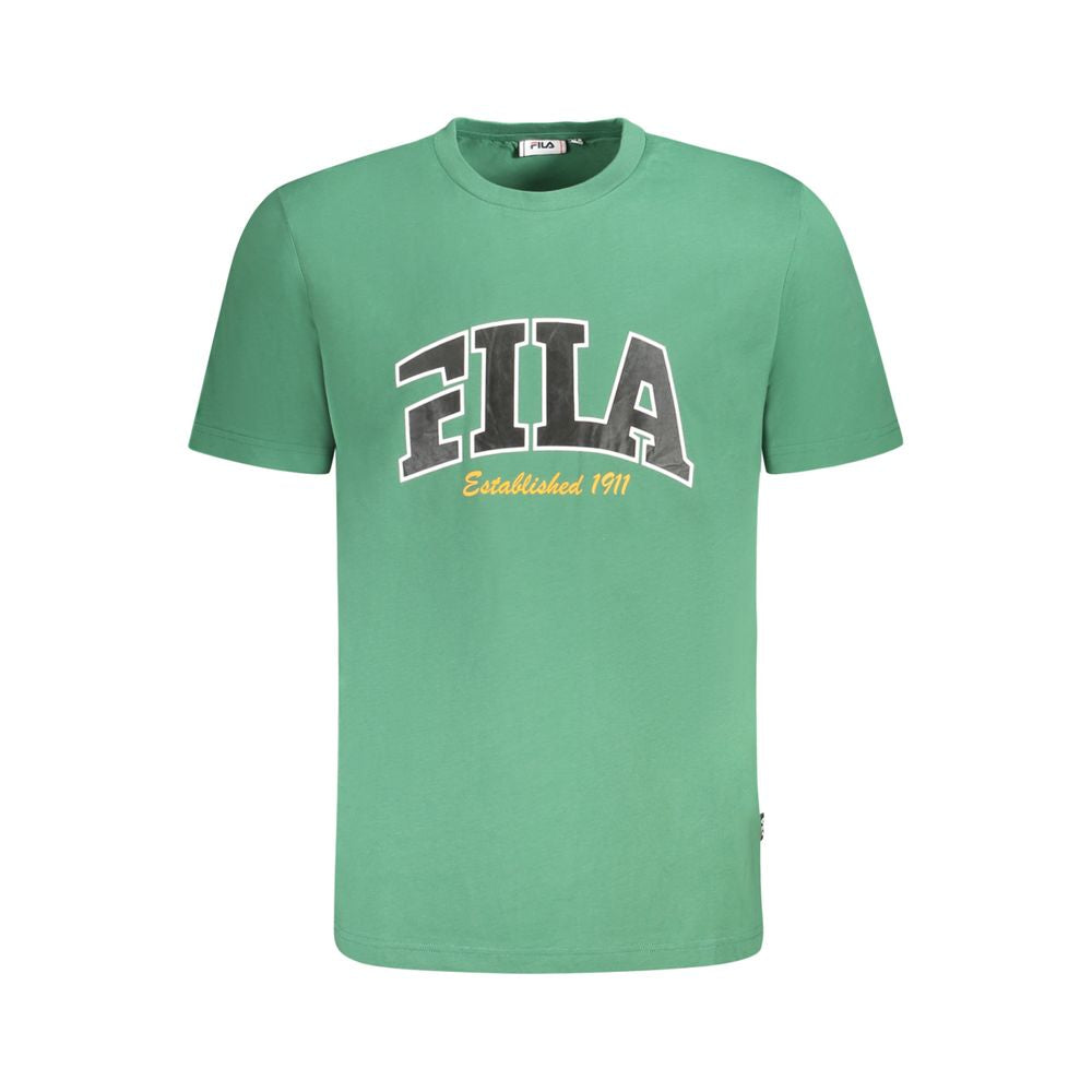 Fila Verde Cotton Men T-Shirt