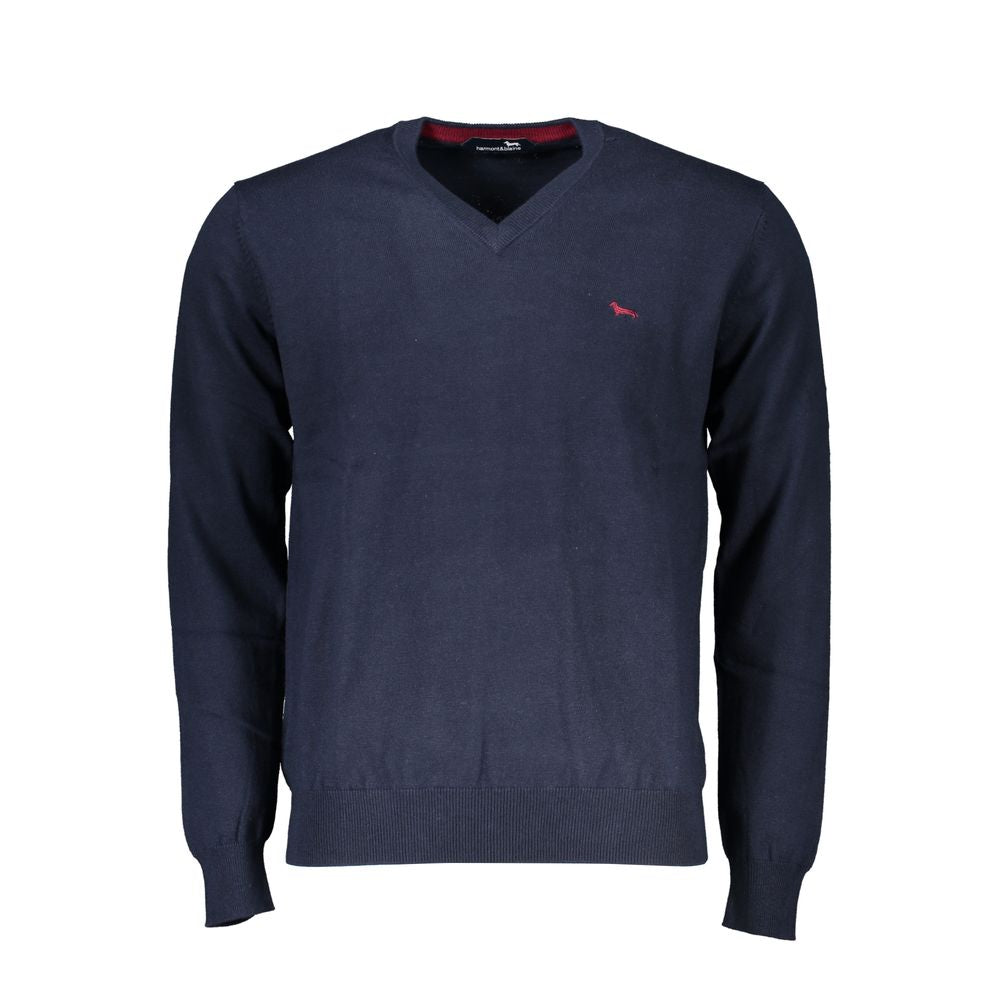 Harmont & Blaine Blue Cotton Men Sweater