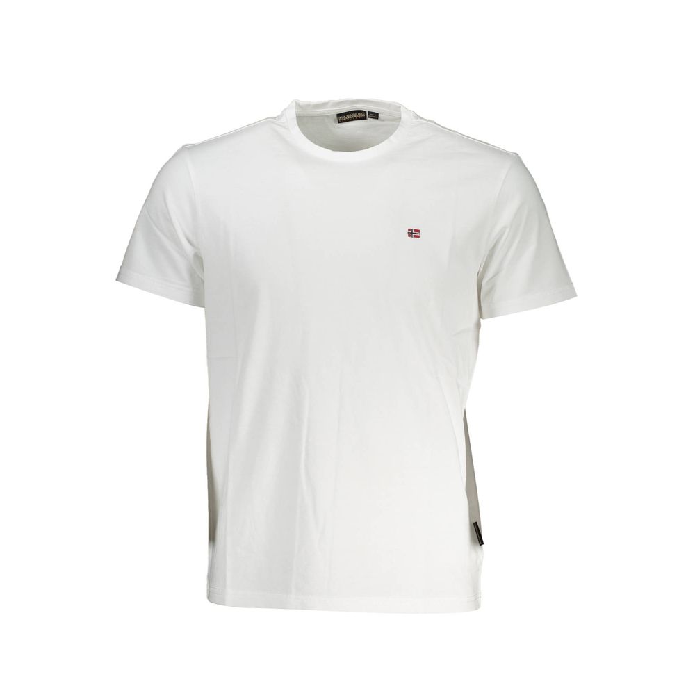 Napapijri Bianco Cotton Men T-Shirt
