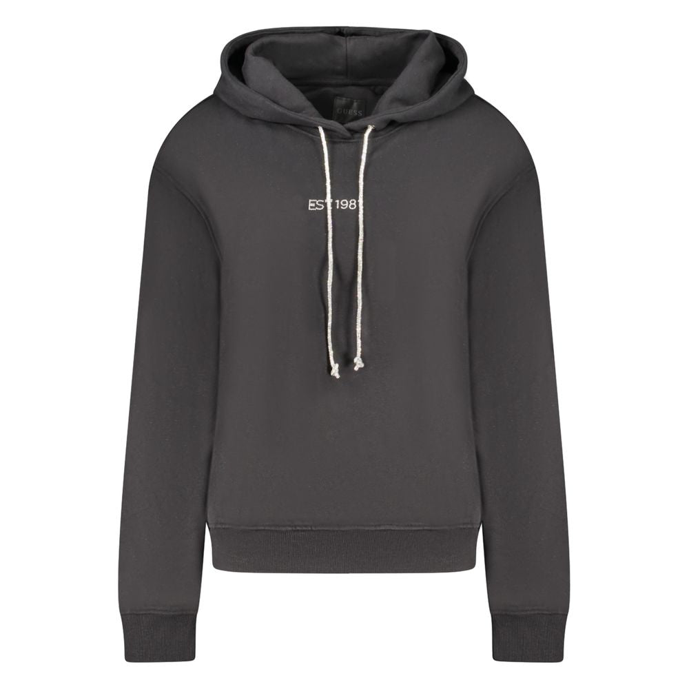 Guess Jeans Black Cotton Women Sweatshirt