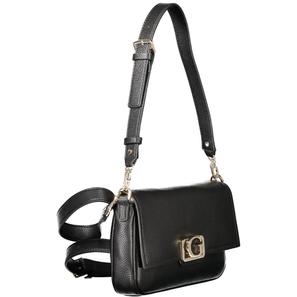 Guess Jeans Nero Poliuretano Women Handbag