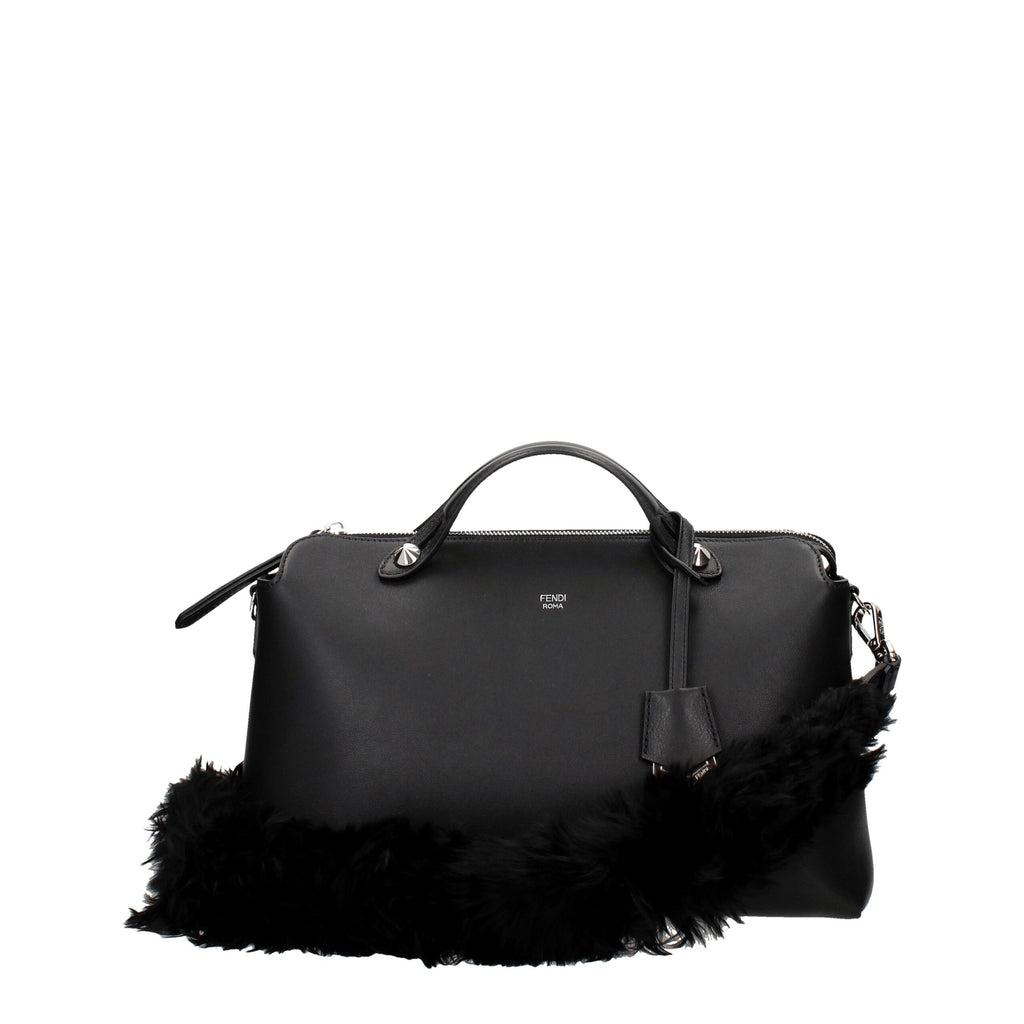 Fendi Black Leather Shoulder Bag