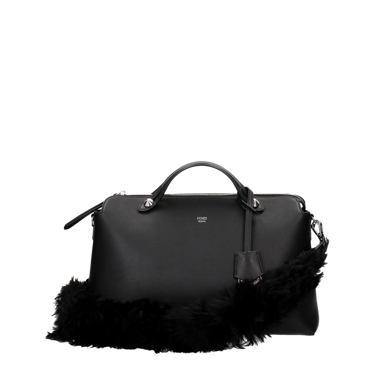 Fendi Black Leather Shoulder Bag