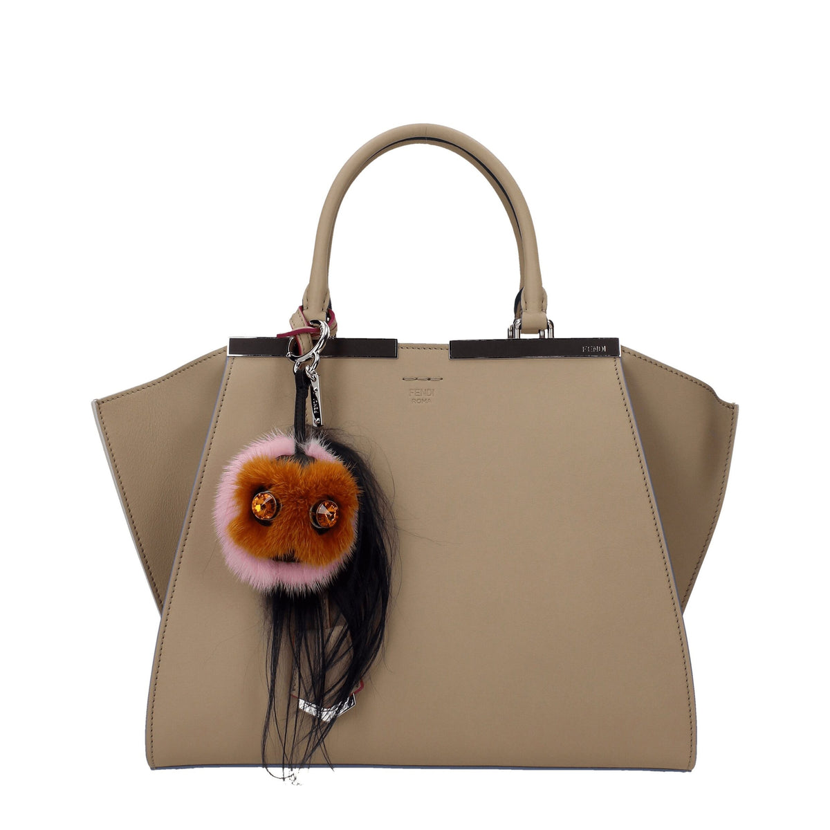 Fendi Brown Fur Keychain