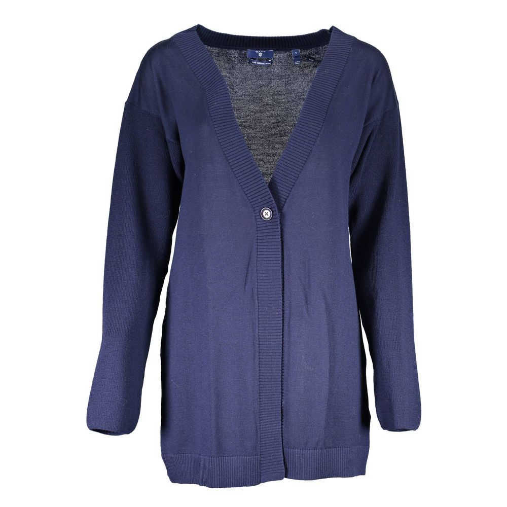 Gant Blu Wool Womens Cardigan