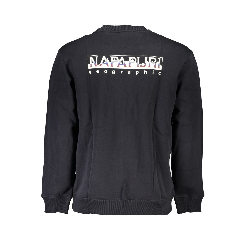 Napapijri Black Cotton Men Sweatshirt