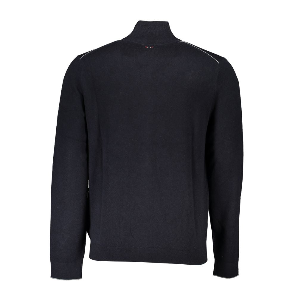 Napapijri Black Tessuto Men Cardigan