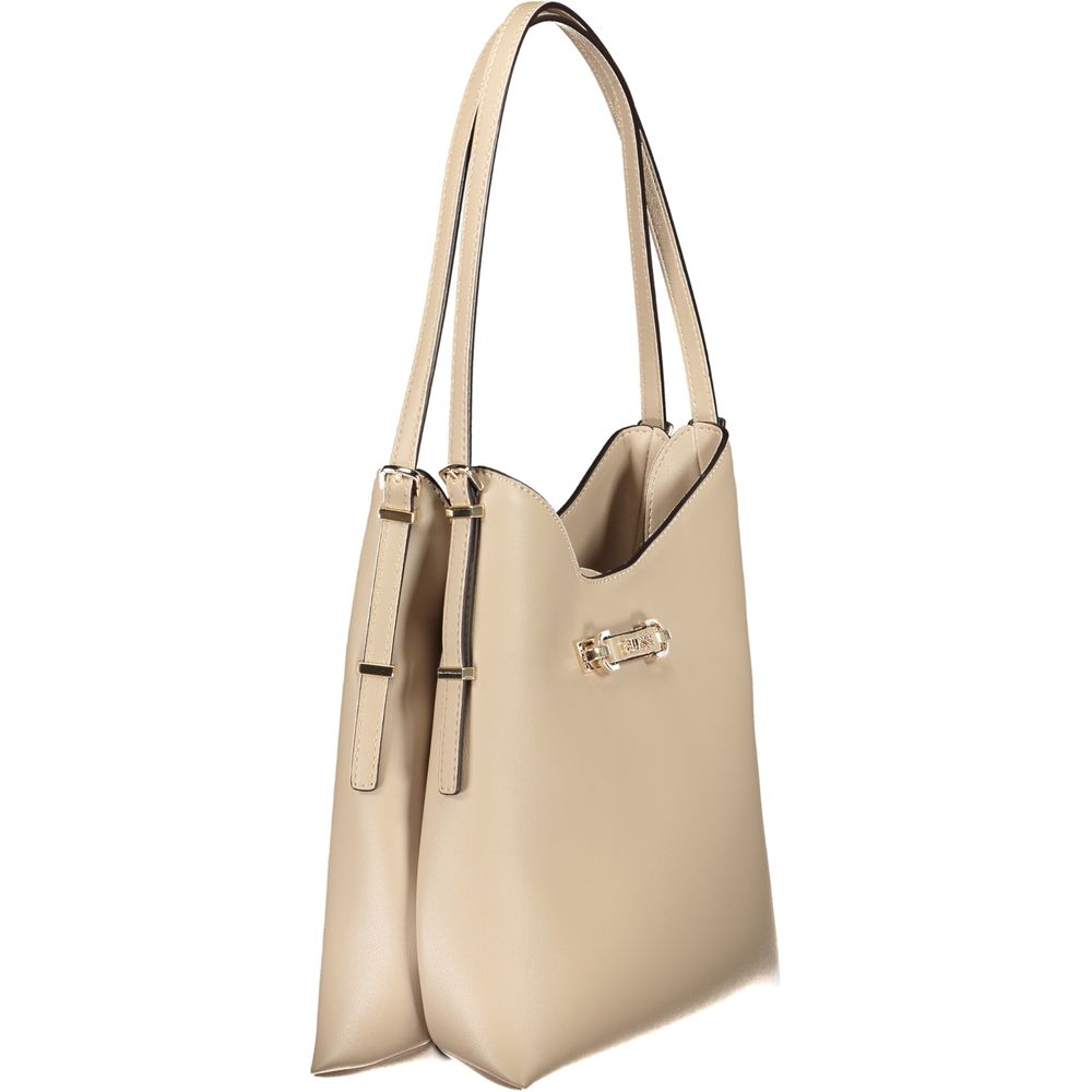 Guess Jeans Beige Poliuretano Women Handbag