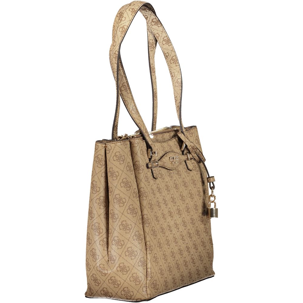 Guess Jeans Beige Polyurethane Women Handbag