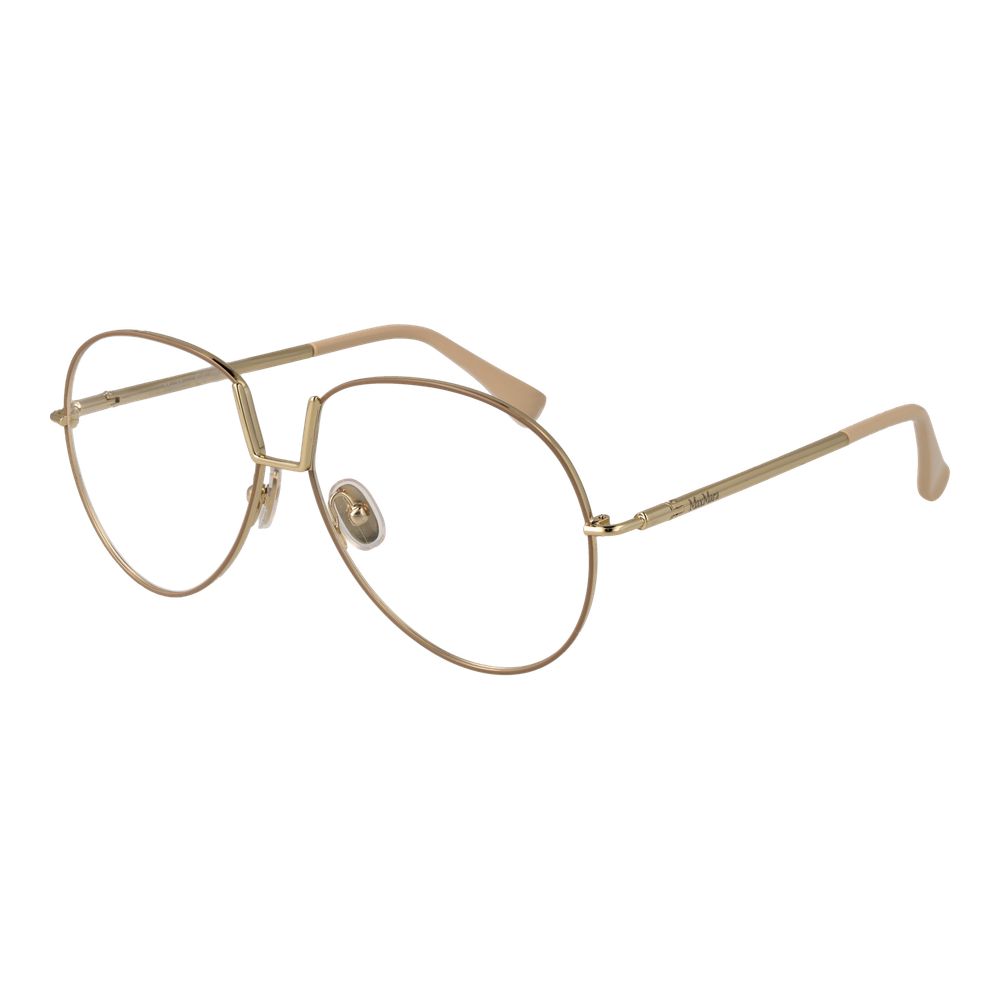 Max Mara Beige Metal Glasses (Frames)