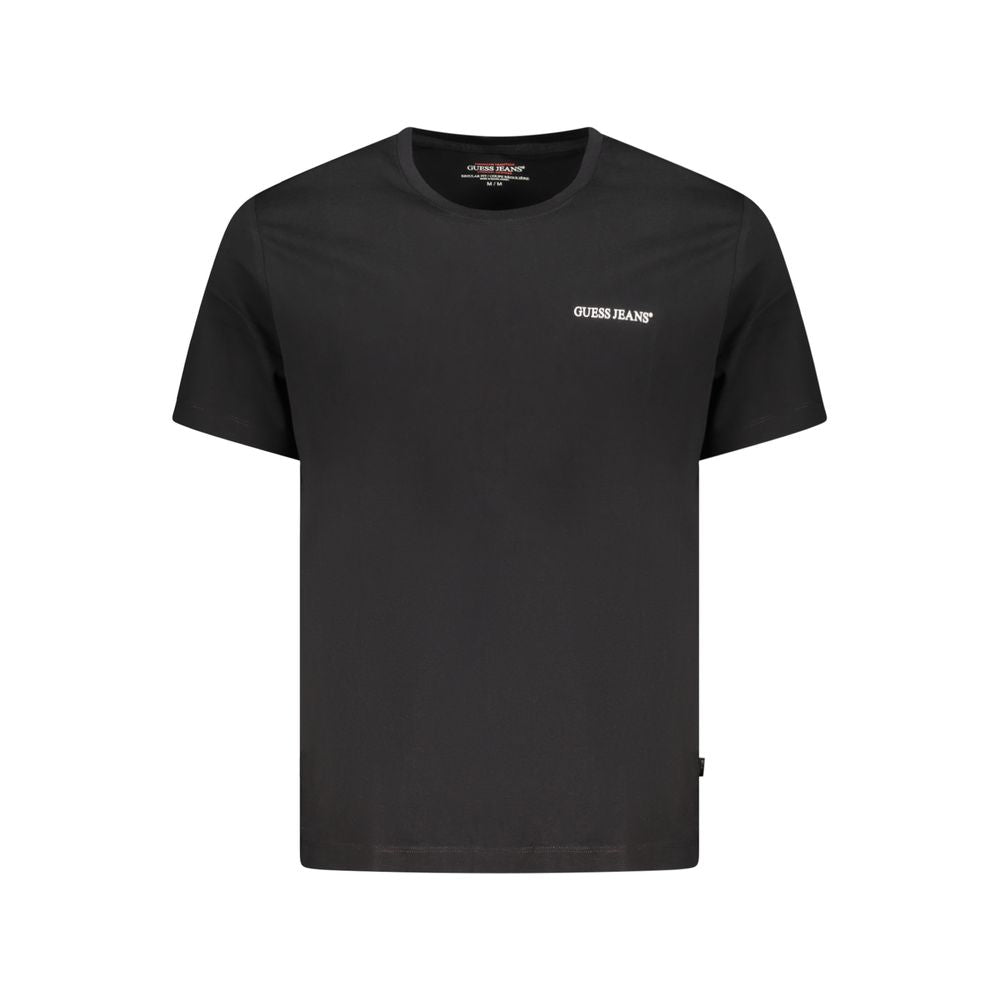 Guess Jeans Black Cotton Men T-Shirt
