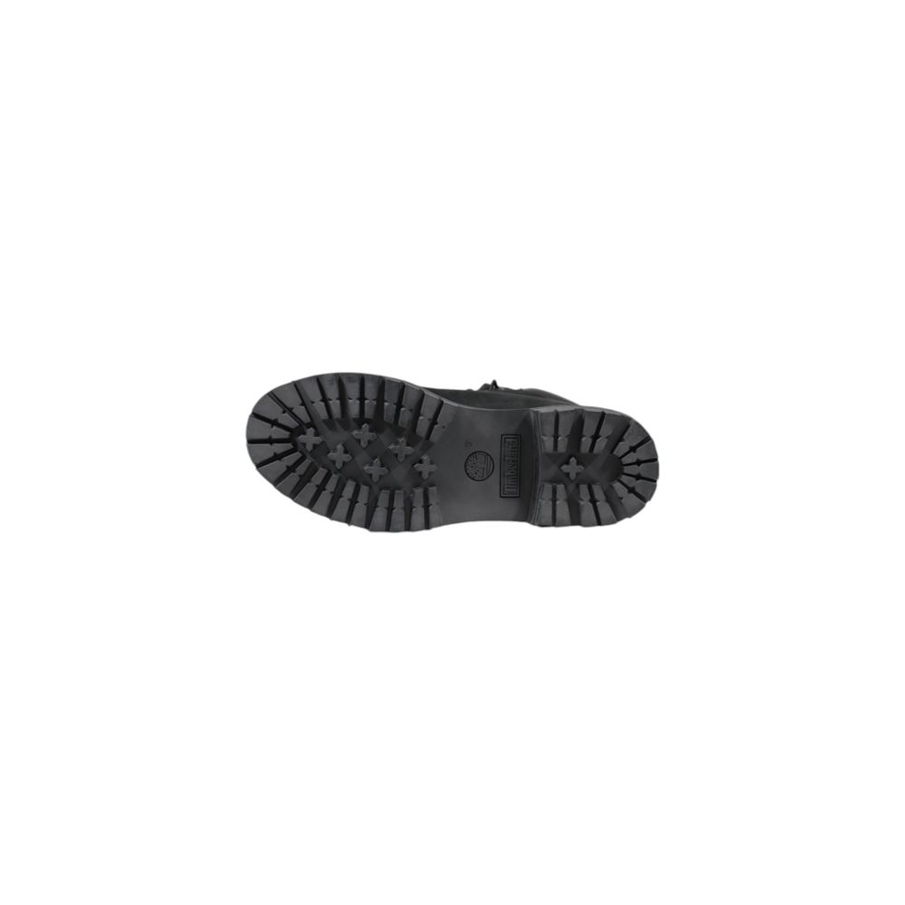 Timberland Black Leather Lace-Up Boots