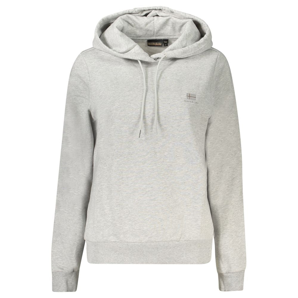 Napapijri Grigio Cotton Women Sweatshirt