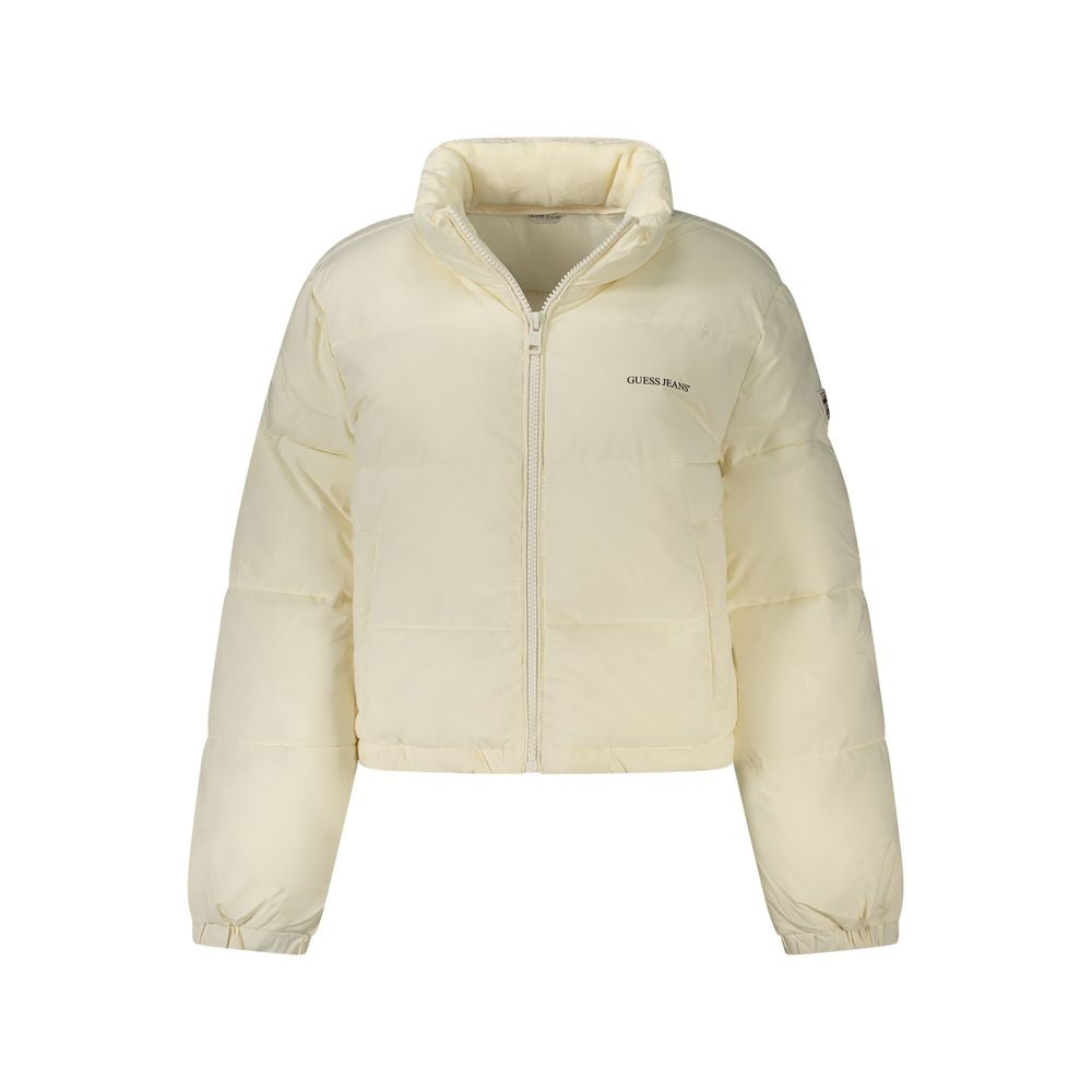 Guess Jeans Bianco Recycled Polyester Women's Jacket