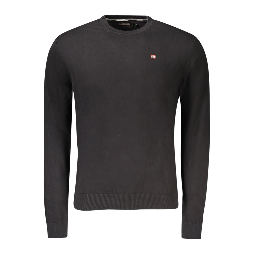 Napapijri Black Cotton Men Sweater