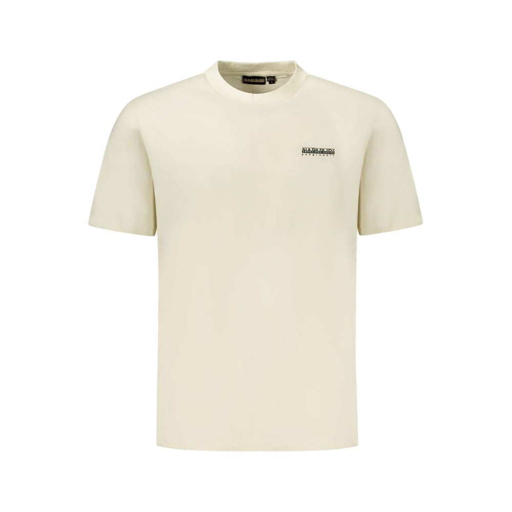 Napapijri Beige Cotton Men T-Shirt