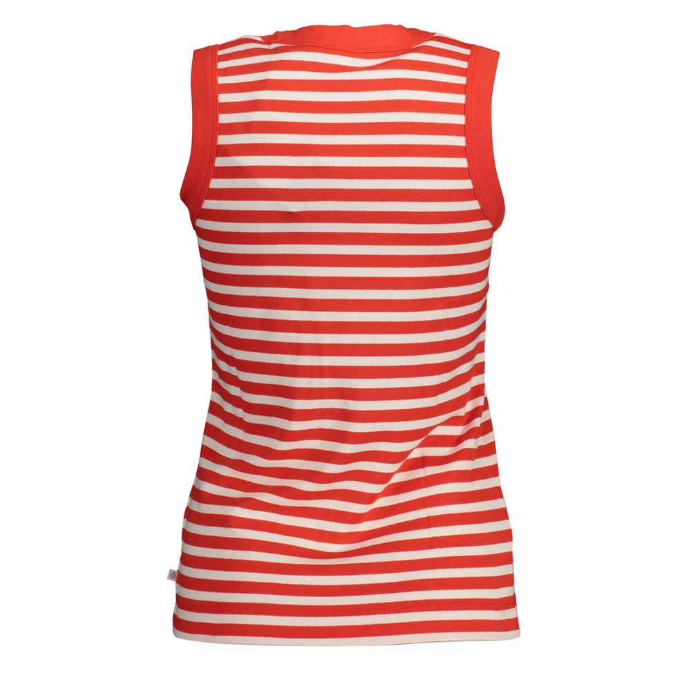 Gant Red Organic Cotton Women Tank Top