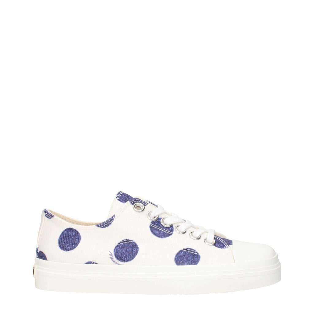 Moschino White Fabric Low Top Sneakers