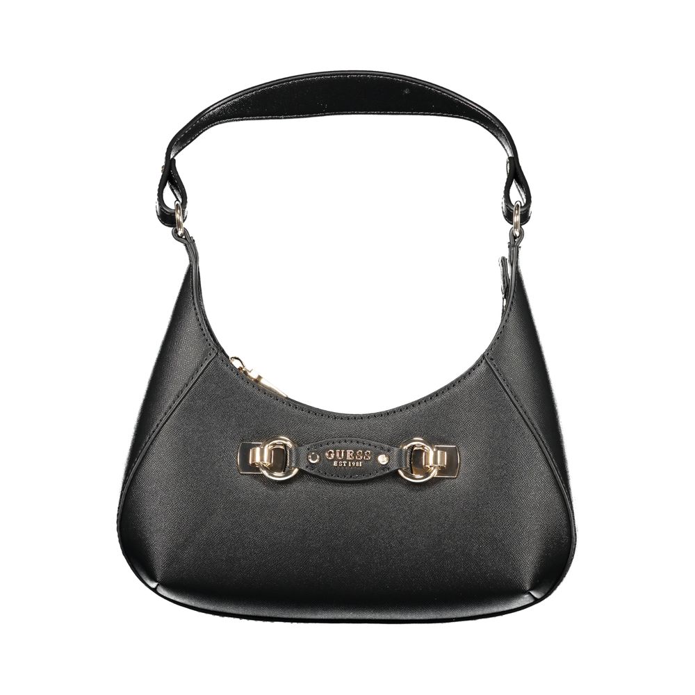 Guess Jeans Nero Poliuretano Womens Handbag