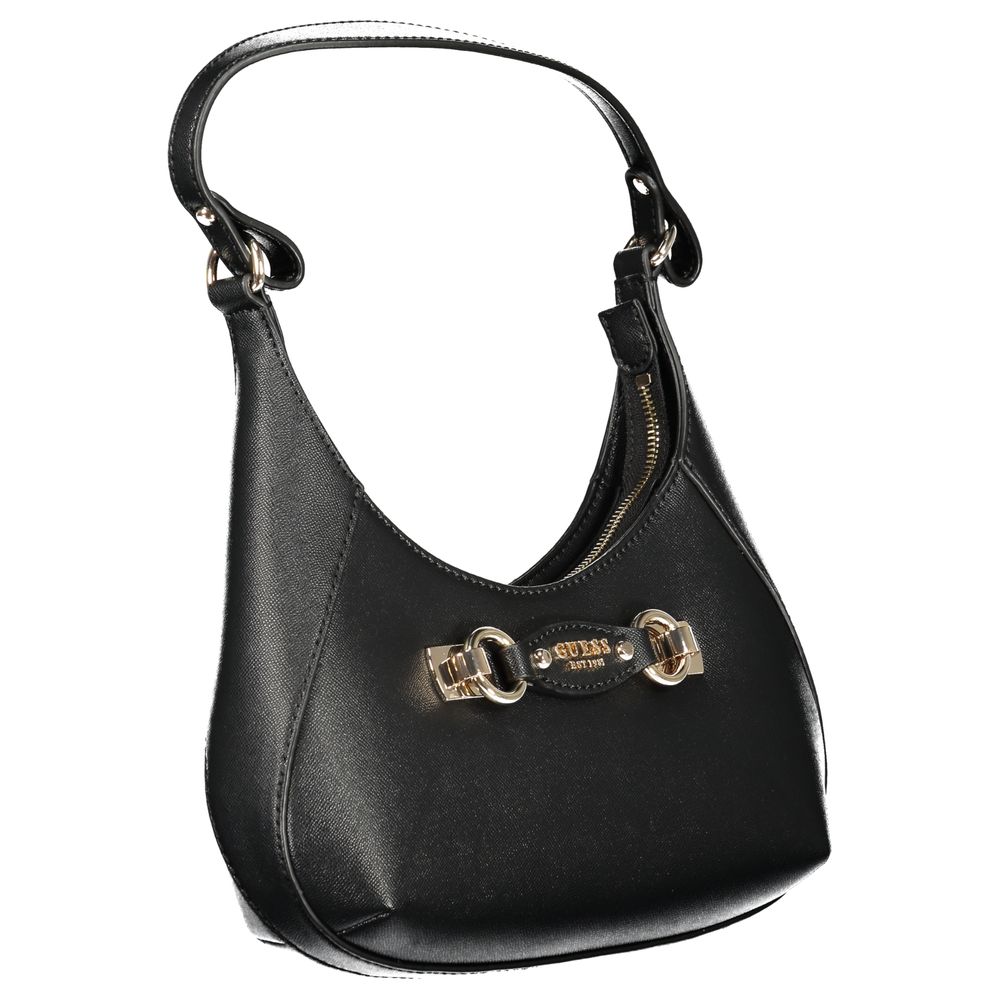 Guess Jeans Nero Poliuretano Womens Handbag