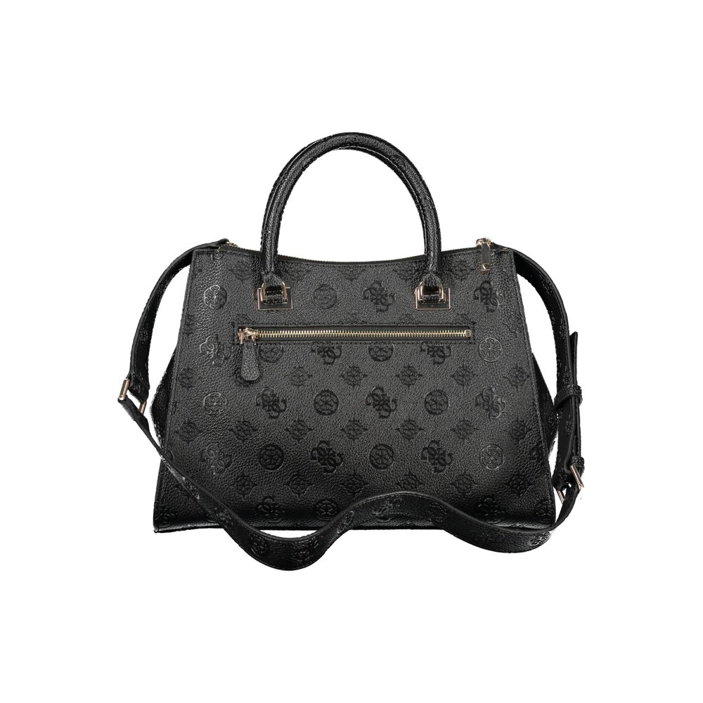 Guess Jeans Nero Poliuretano Woman Handbag