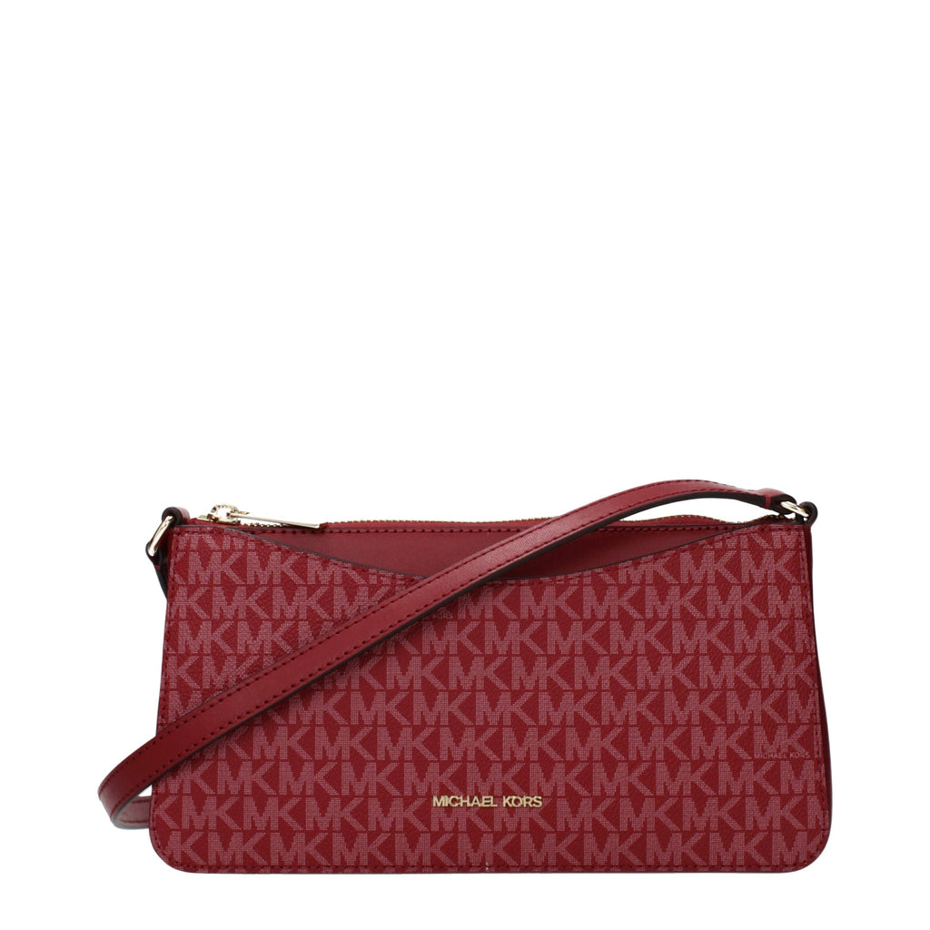Michael Kors Red Fabric Crossbody Bag