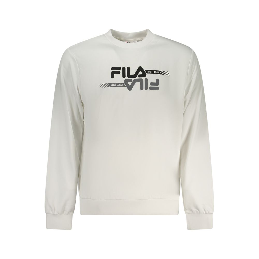 Fila White Polyester Men Sweatshirt