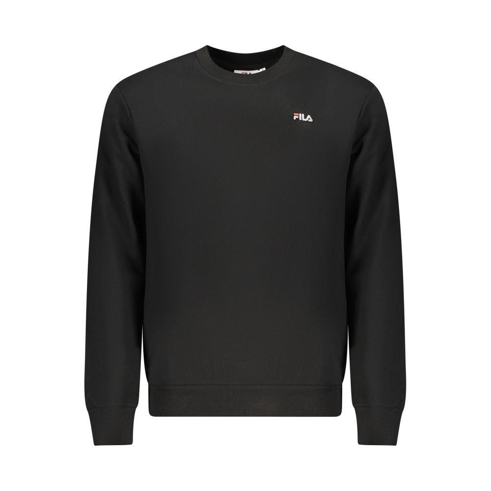 Fila Black Organic Cotton Men Sweatshirt